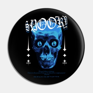 Spooky Skull Pin