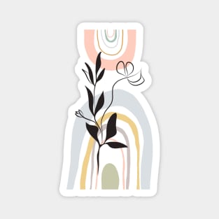 Abstract flower Magnet