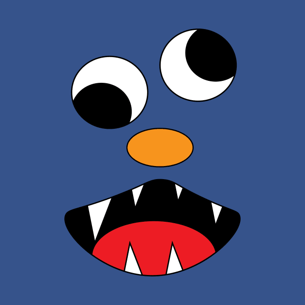 Silly Monster Face T-Shirt | Crazy Eyes by TeesByJay