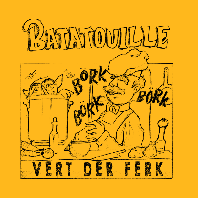 Discover BATATOULILLE BLACK - Vert Der Ferk - T-Shirt