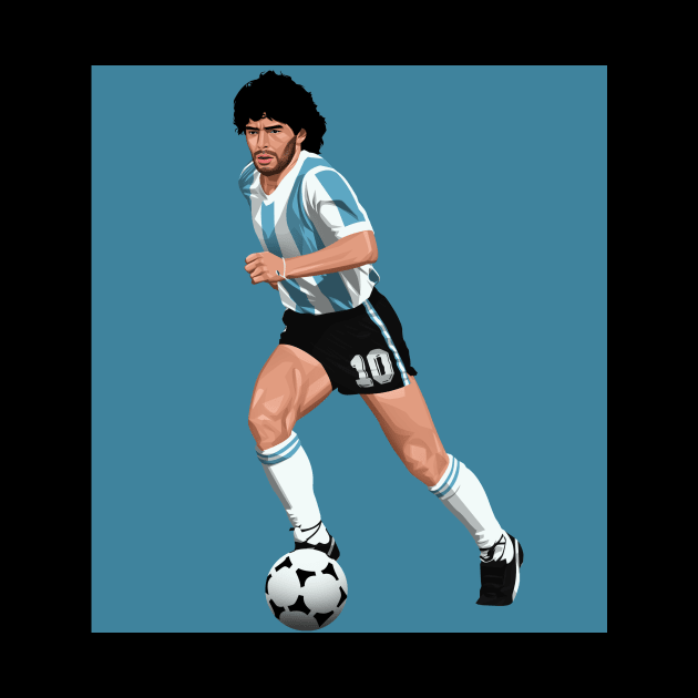 Diego Maradona Argentina by Arissetyo