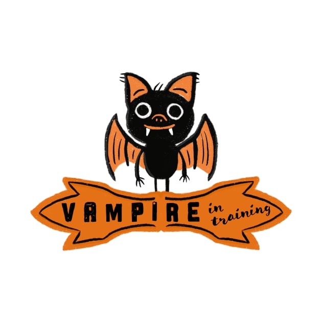 Vampire in Training - Baby Bat - Halloween by Siren Seventy One