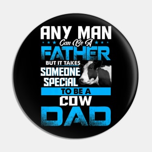 Cow Dad Animal Fathers Day Pin