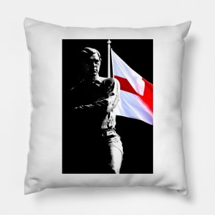 Bobby Moore Statue England Flag Wembley Stadium Pillow