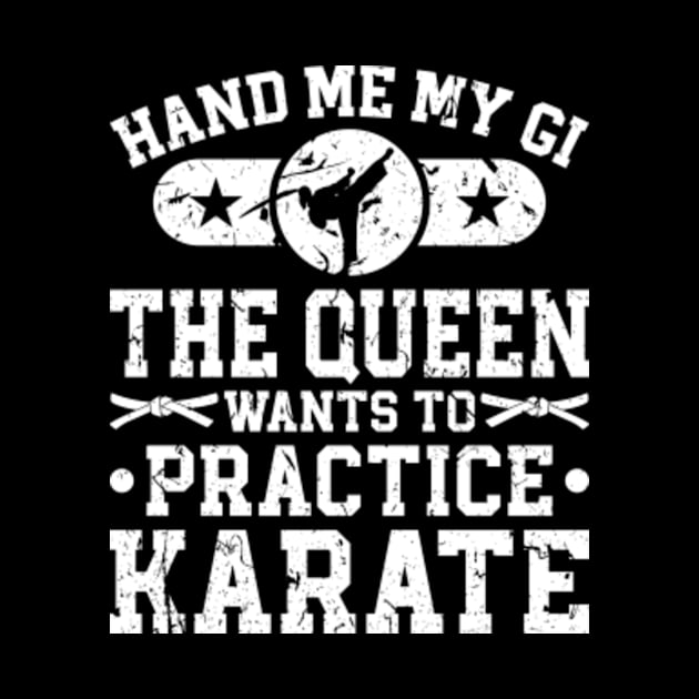 Martial Arts Gi Karate Queen by Humbas Fun Shirts