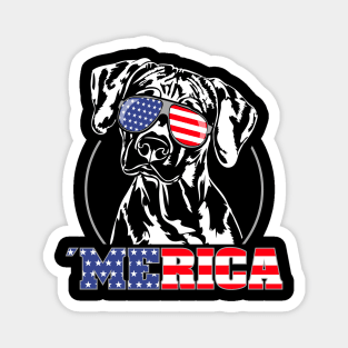 Proud Rhodesian Ridgeback American Flag Merica dog Magnet