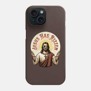 Jesus Has Rizzen - Retro Vintage Risen Christian Faith Funny Phone Case