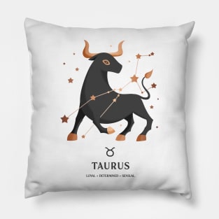 Taurus Constellation Zodiac Series Pillow