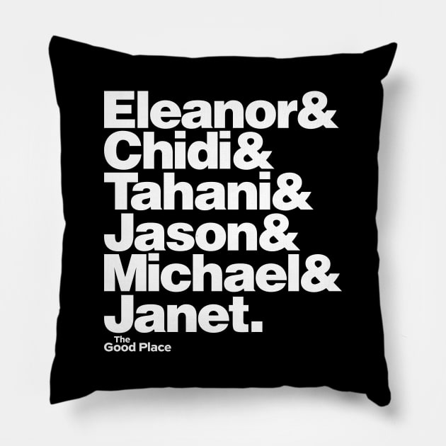 The Good Place Gang Pillow by KDNJ