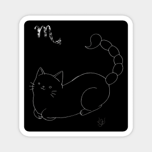 Dark Cat Scorpio Magnet