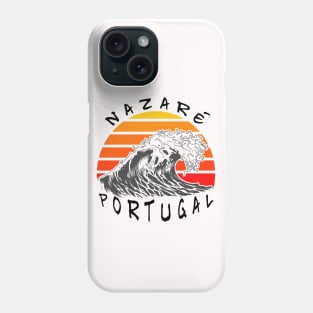 nazaré big wave Portugal Phone Case