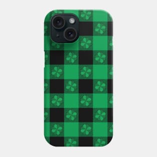 Shamrock plaid pattern Phone Case