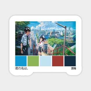 Your Name - Kimi no Na wa - Tu nombre Color Palette Magnet