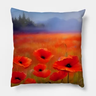 Pretty Poppies Pillow