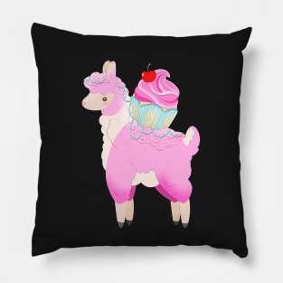 Cupcake Llama Pillow