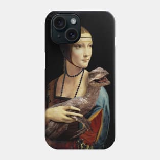 Lady with a Velociraptor Phone Case