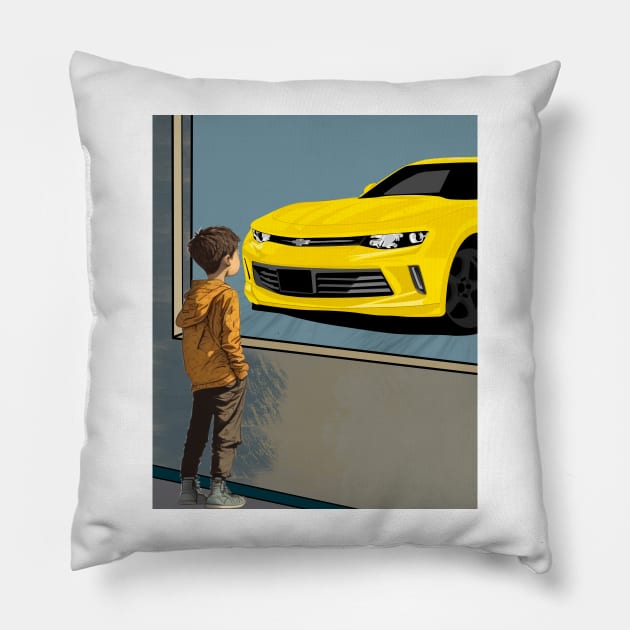 Chevrolet Camaro Kids Dream Pillow by Rebellion Store