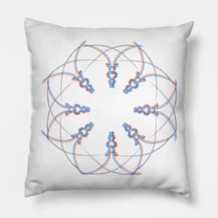 trippy mandala Pillow