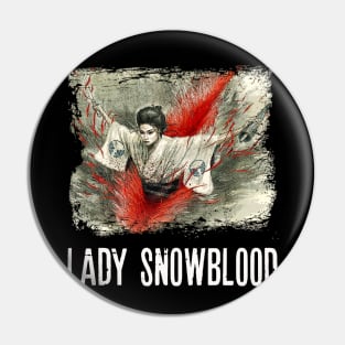 Cherry Blossom Blades Elegant Violence on Display with Snowblood Tees Pin