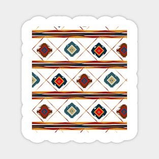 Southwestern Motif in Blue Magnet