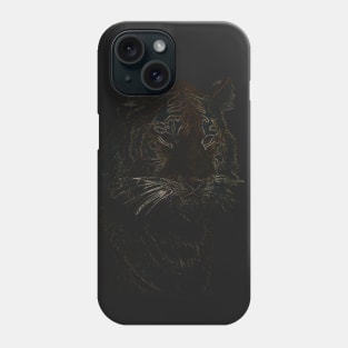 colored tiger, siberian tiger Phone Case