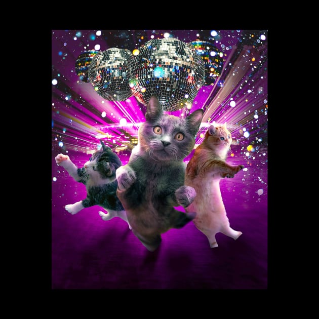 Disco Cats - 70s Disco Kitty Cat Rave by Random Galaxy