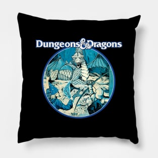 D&D Basic Set (Black Print) Pillow