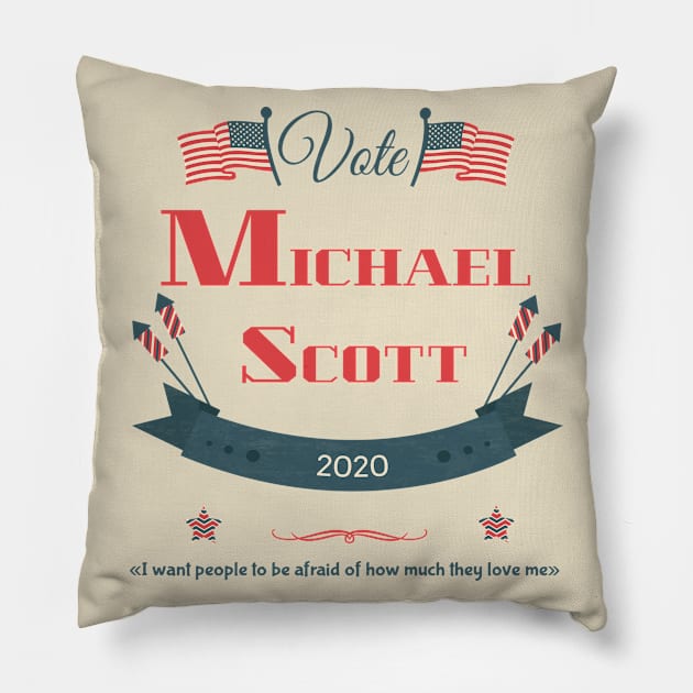 Michael Scott 2020 Election Funny The Office Worlds Best Boss Mens Shirt Pillow by Meryarts