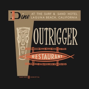 Vintage Outrigger Tiki Restaurant T-Shirt