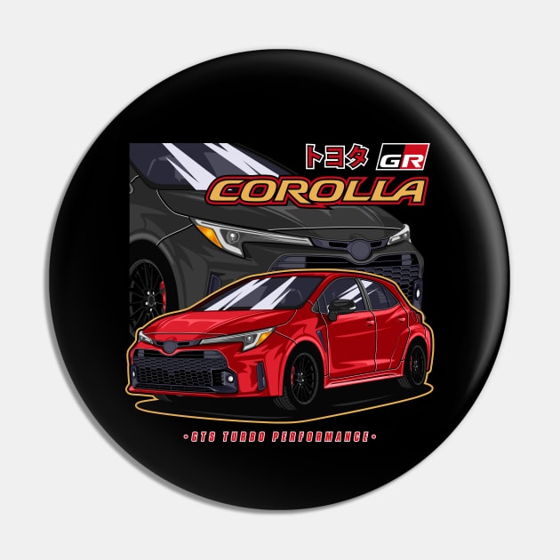 GR Corolla Pin by WINdesign