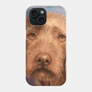 Painting of a Brown Wirehaired Vizsla Phone Case