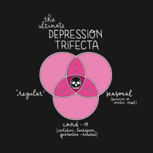 Depression Trifecta (White Motif) T-Shirt