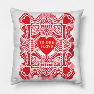 Vintage Valentine's Day Pillow