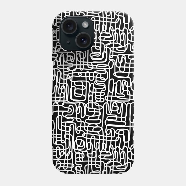 One Line - White Phone Case by Meeko_Art