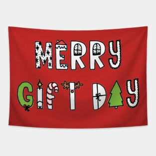 Merry gift day Tapestry