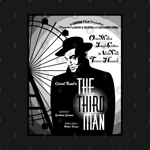 The Third Man Poster (V1) (Orson Welles) by PlaidDesign