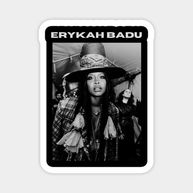 Erykah Badu Magnet by Cool Tee Men