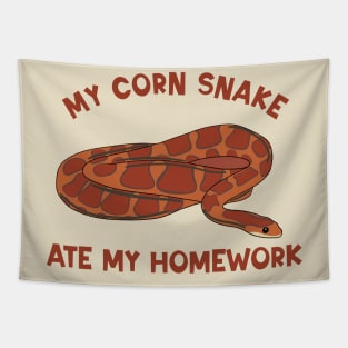 My Corn Snake Ate My Homework Tapestry