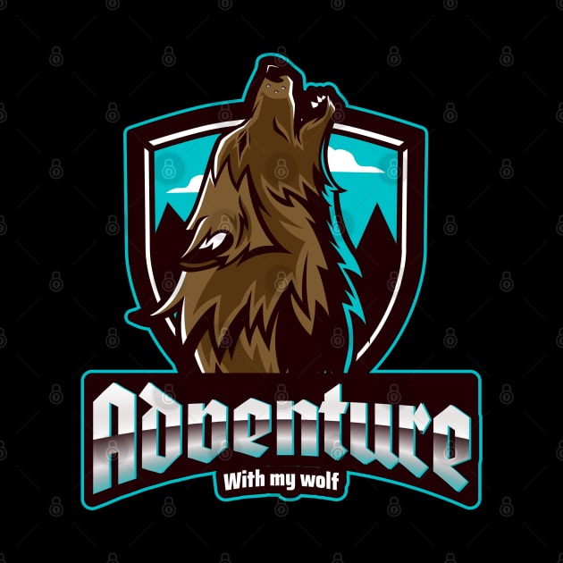Adventure with my wolf by Wolf Clothing Co