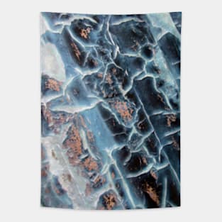 Phantasma electric blue abstract Tapestry