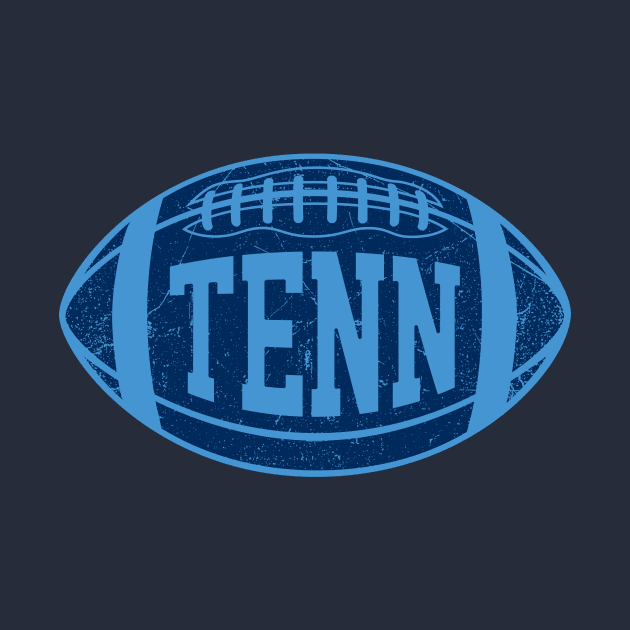 TENN Retro Football - Light Blue by KFig21