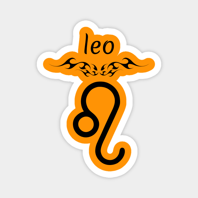 Leo zodiac sign Magnet by Iskapa