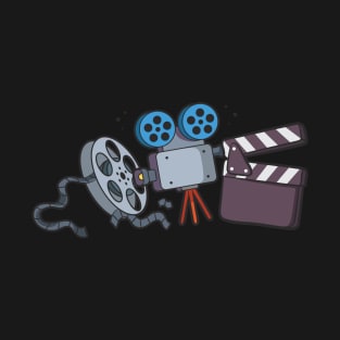 Filmmakers and Film Fans Popcorn Design T-Shirt