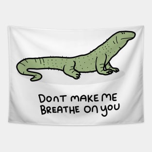 Grumpy Komodo Dragon Tapestry