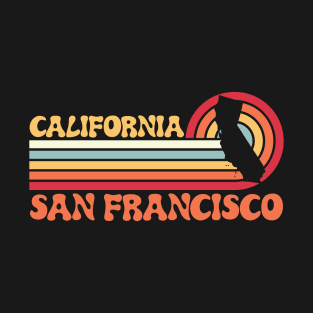 San Francisco Shirt California Sunset 70s 80s Tshirt Surfer Summer Sun Gift Idea Tourist T-Shirt