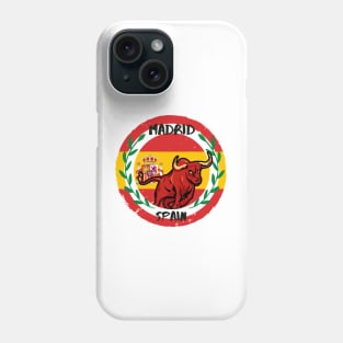 Madrid Spain Bull Phone Case