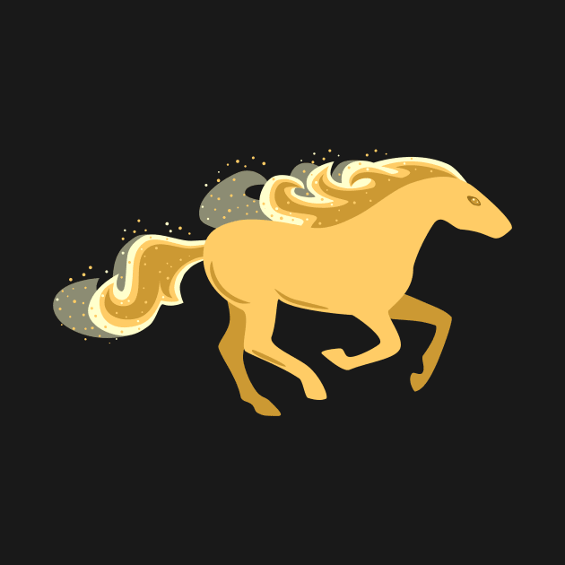 Golden Stallion by psanchez