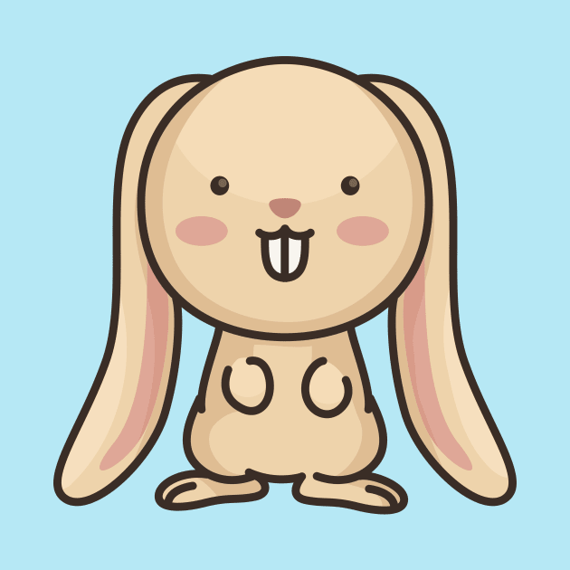 Cute Baby Rabbit Cartoon by SLAG_Creative