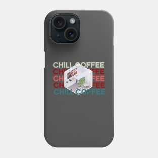 Isometric Coffee Shirt Design Phone Case