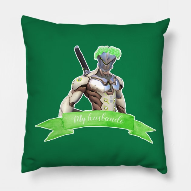 Genji is my husbando Pillow by ArloDeer